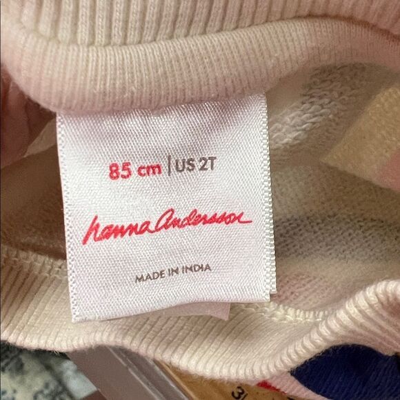 Hanna Andersson rainbow Frenchn terry sweatshirt rainbow print dress 2T (85 cm) - Picture 10 of 13